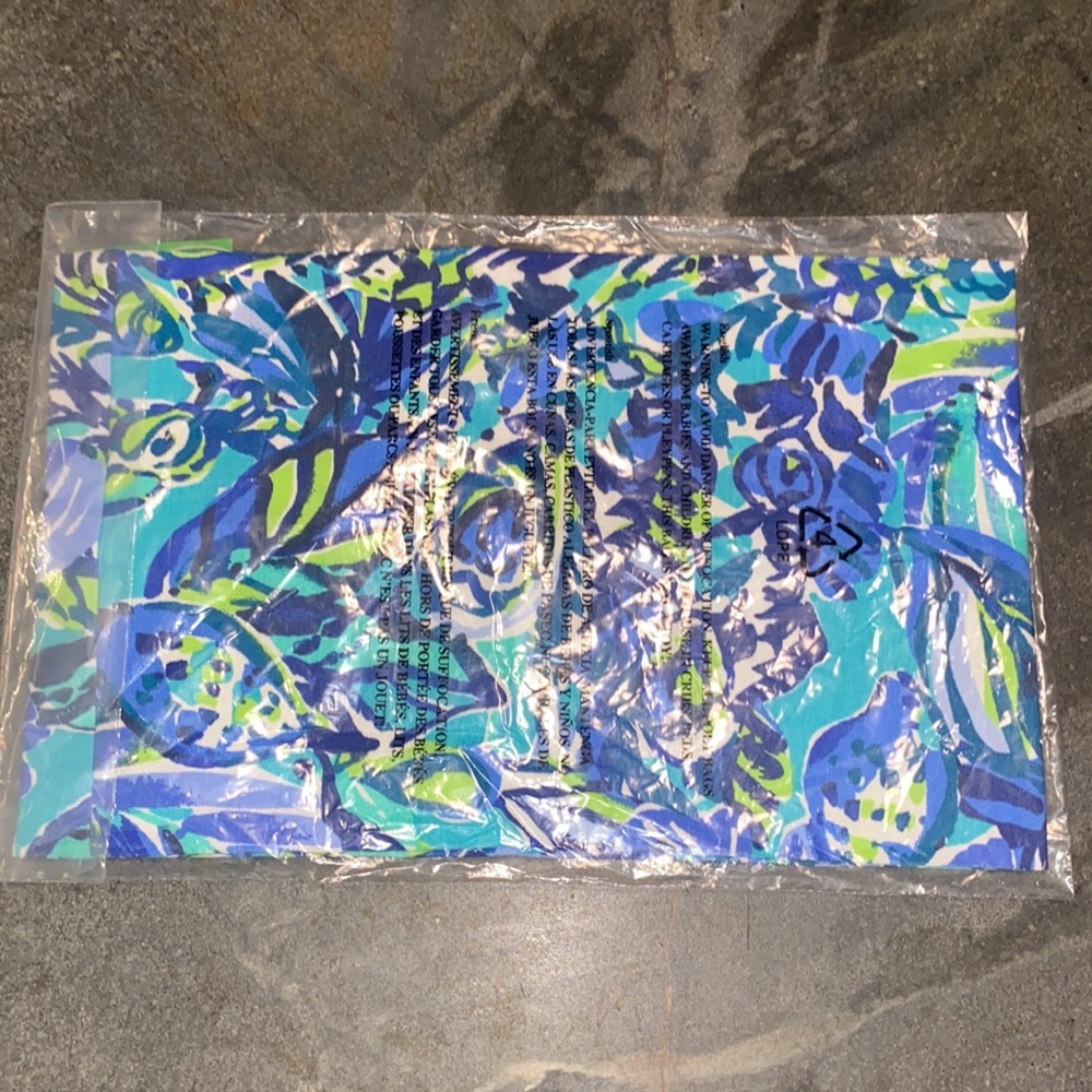 Lilly Pulitzer GWP Head Wrap Sneak a Break Bennet Blue - Picture 3 of 5